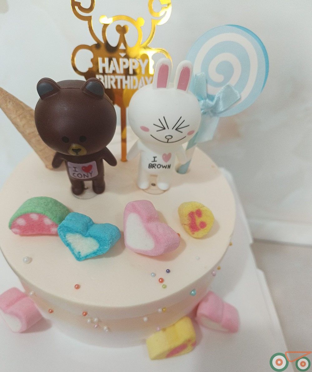 生日蛋糕 小吉熊款 带夹心 单层生日蛋糕 儿童蛋糕 高品质蛋糕