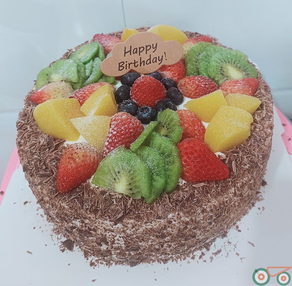 生日蛋糕 三鲜水果蛋糕 带夹心蓝莓 单层生日蛋糕 高品质蛋糕