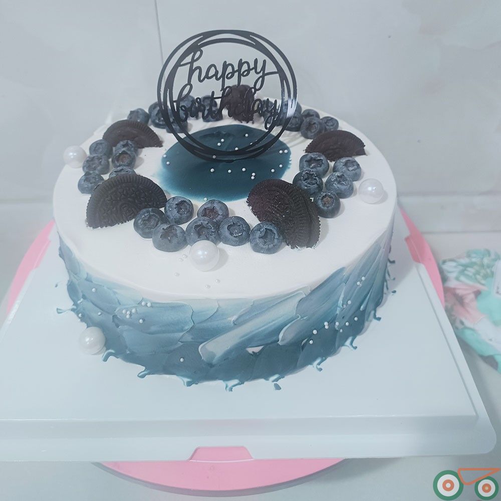 生日蛋糕 蓝色之芯 闪耀星空 蓝莓 单层生日蛋糕 多水果蛋糕 高品质蛋糕