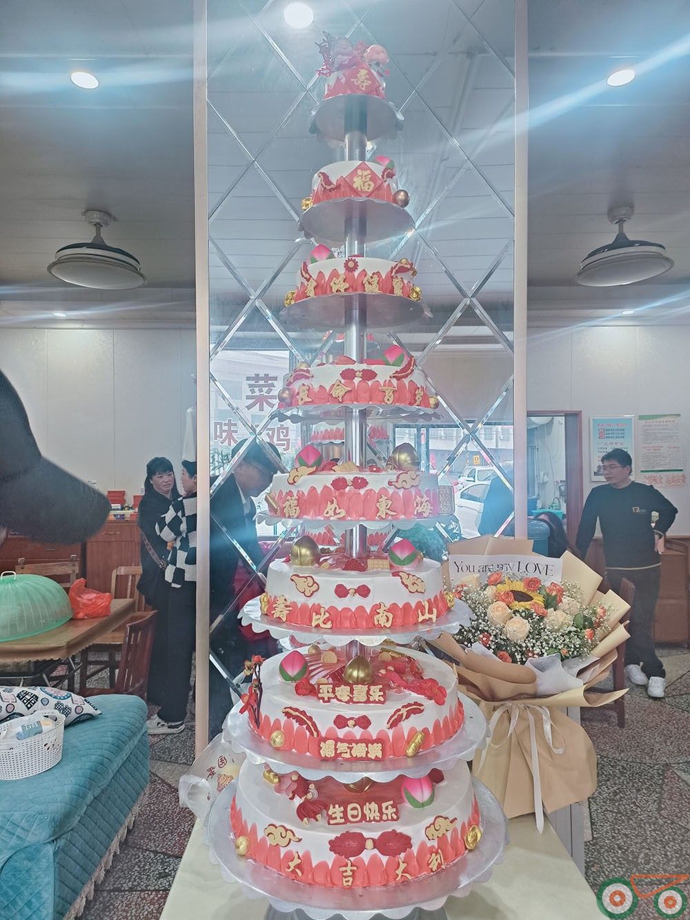 生日蛋糕 多层祝寿款  福气满满  带夹心 单层生日蛋糕 高品质蛋糕