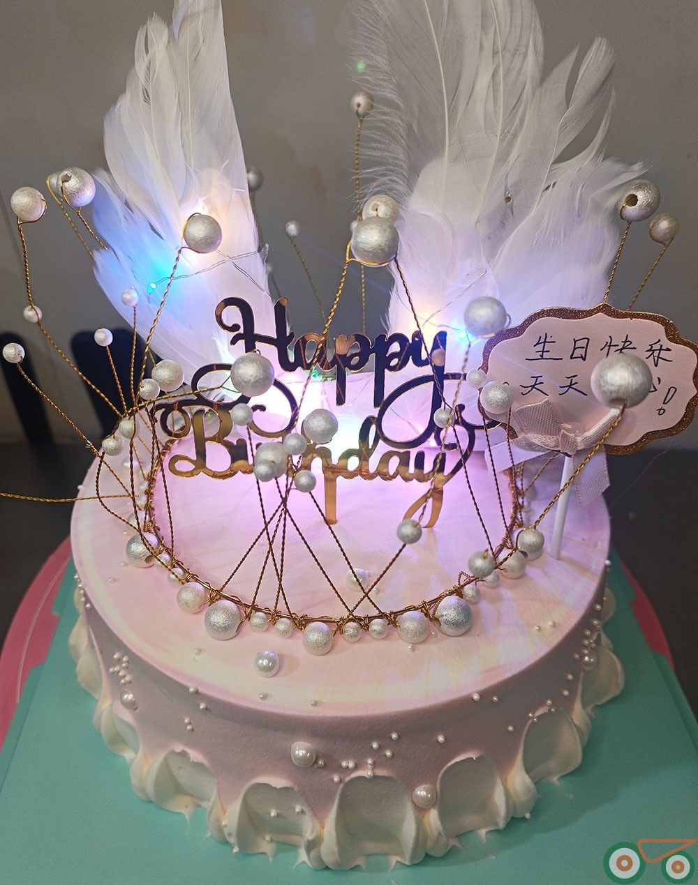 生日蛋糕 天使之翼 珍珠女神款 多层夹心 美味好看 水果夹心 高品质蛋糕